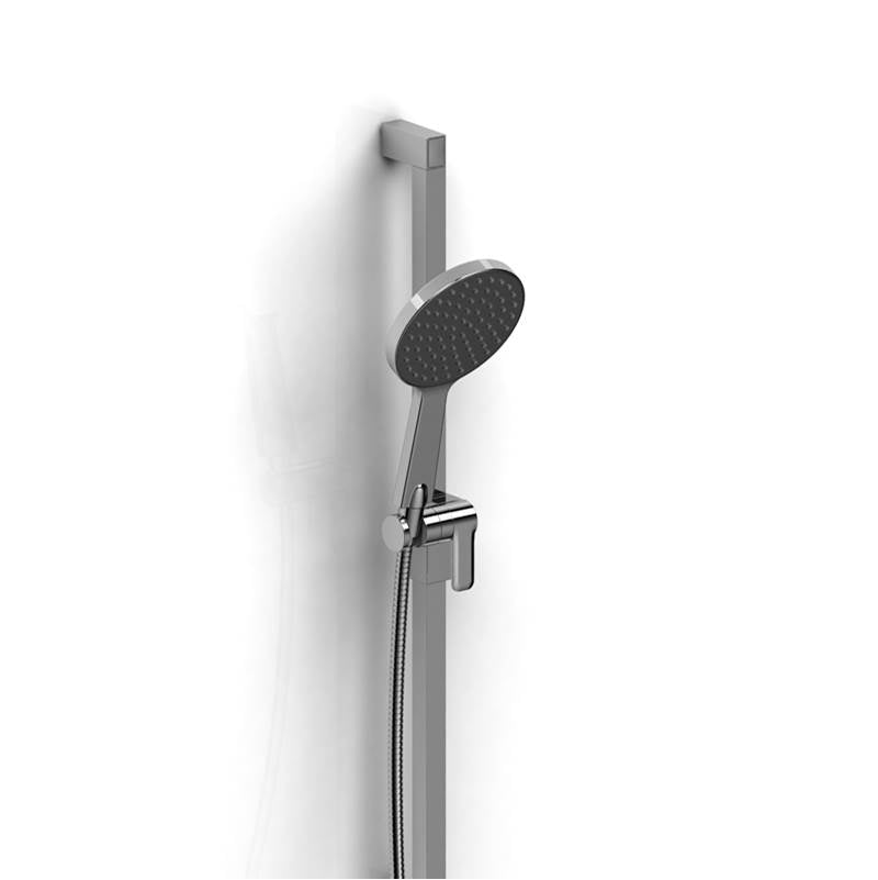 Riobel - Handshower Set With 30'' Slide Bar and 1-Function Handshower - Chrome