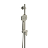 Riobel - Handshower Set With 35'' Slide Bar and 3-Function Handshower - Brushed Nickel