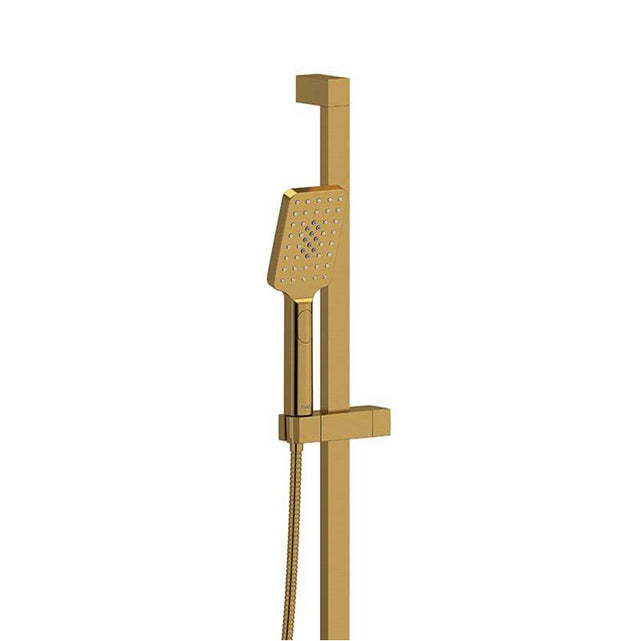 Riobel - Handshower Set With 34'' Slide Bar and 4-Function Handshower - Brushed Gold
