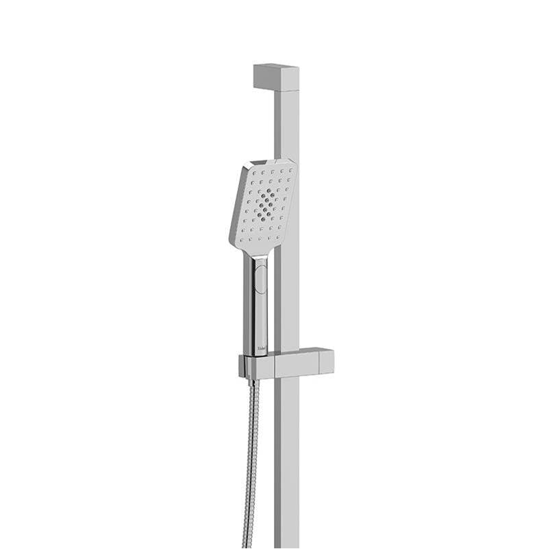 Riobel - Handshower Set With 34'' Slide Bar and 4-Function Handshower - Chrome