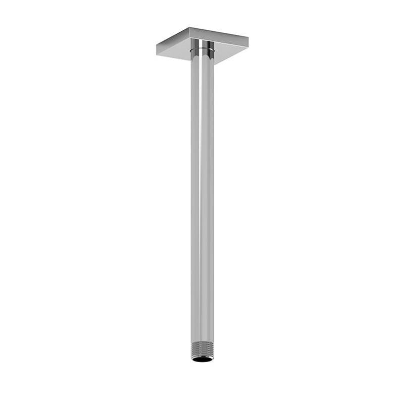 Riobel - 12'' Ceiling Mount Shower Arm With Square Escutcheon - Chrome