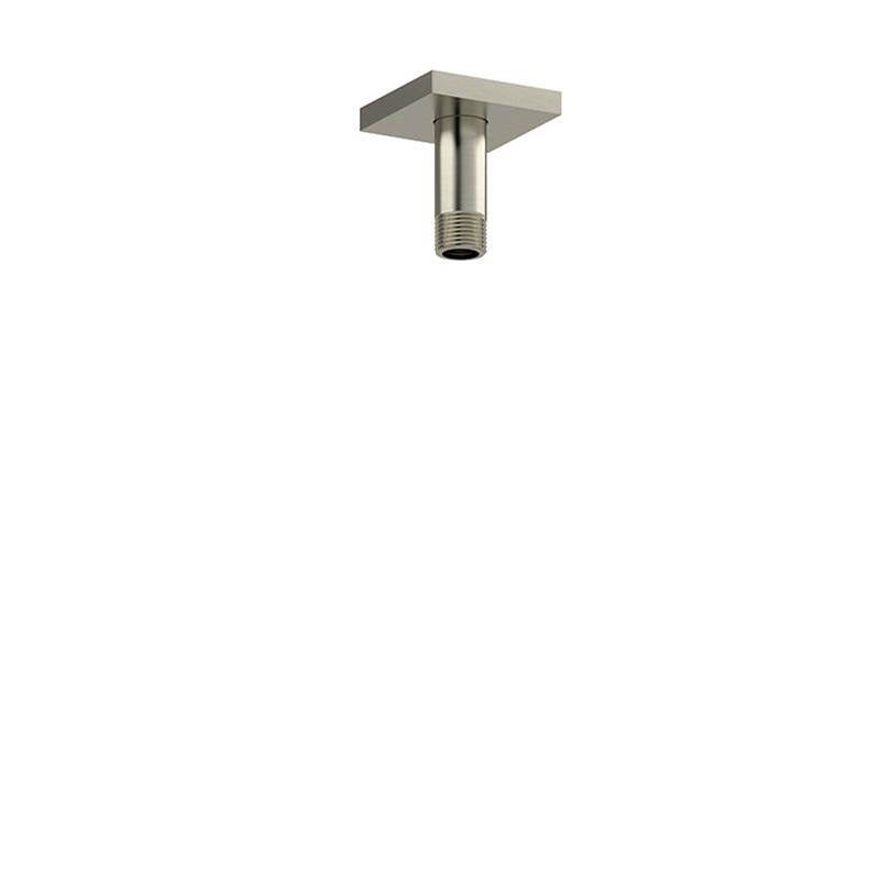 Riobel - 3'' Ceiling Mount Shower Arm With Square Escutcheon - Brushed Nickel