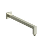 Riobel - 16'' Reach Wall Mount Shower Arm With Square Escutcheon - Brushed Nickel