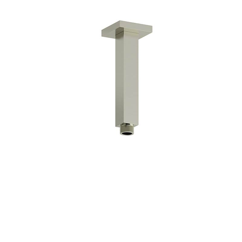 Riobel - 7'' Ceiling Mount Shower Arm With Square Escutcheon - Brushed Nickel