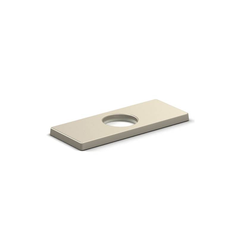 Riobel - 4-Inch Center Kitchen Faucet Deck Plate In Brushed Nickel - Brushed Nickel