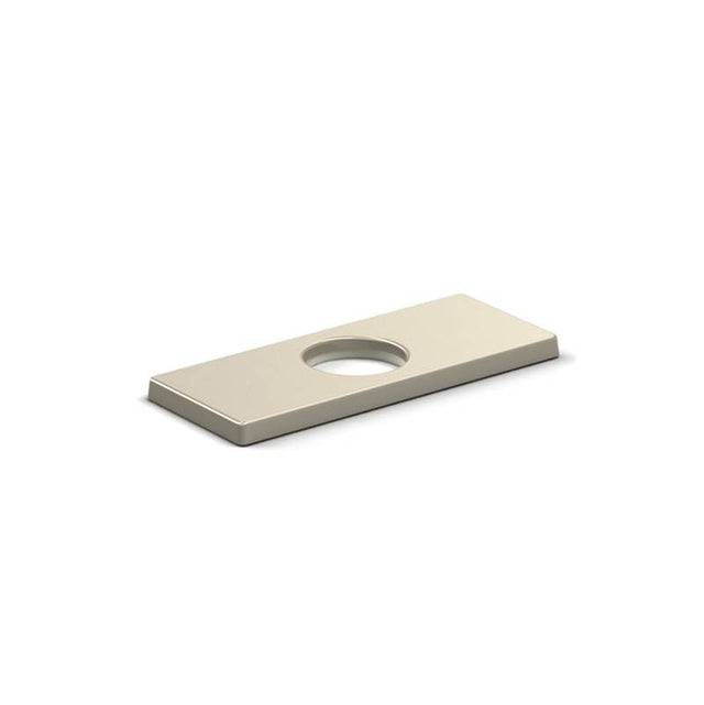 Riobel - 4-Inch Center Kitchen Faucet Deck Plate In Brushed Nickel - Brushed Nickel