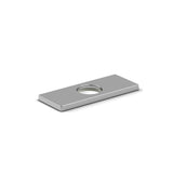Riobel - Powder Room 4-Inch Center Rectangular Deck Plate In Chrome - Chrome