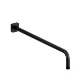 Riobel - 20'' Reach Wall Mount Shower Arm With Square Escutcheon - Black