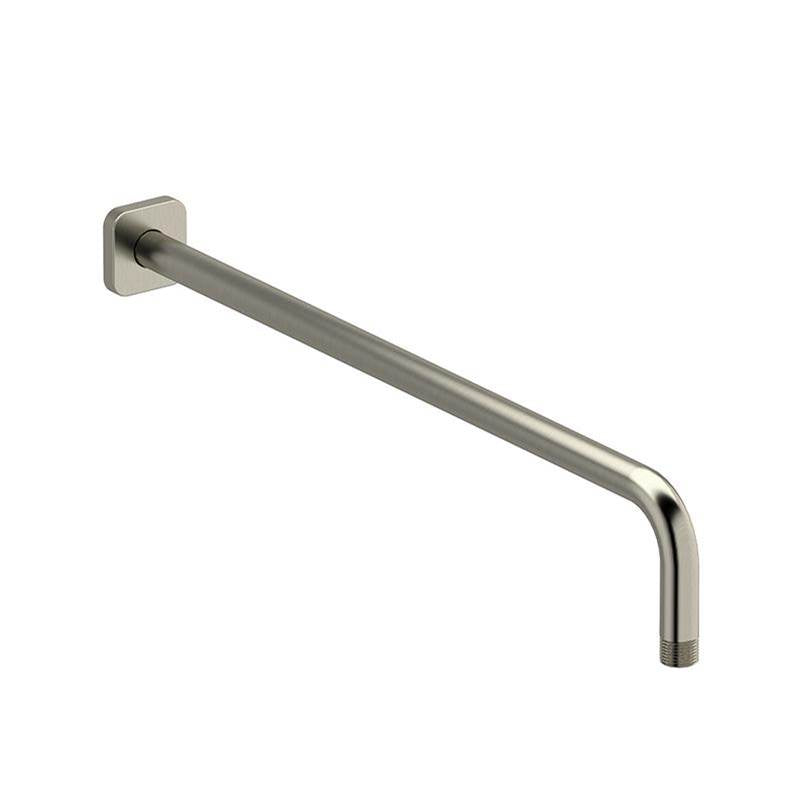 Riobel - 20'' Reach Wall Mount Shower Arm With Square Escutcheon - Brushed Nickel