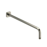 Riobel - 20'' Reach Wall Mount Shower Arm With Square Escutcheon - Brushed Nickel
