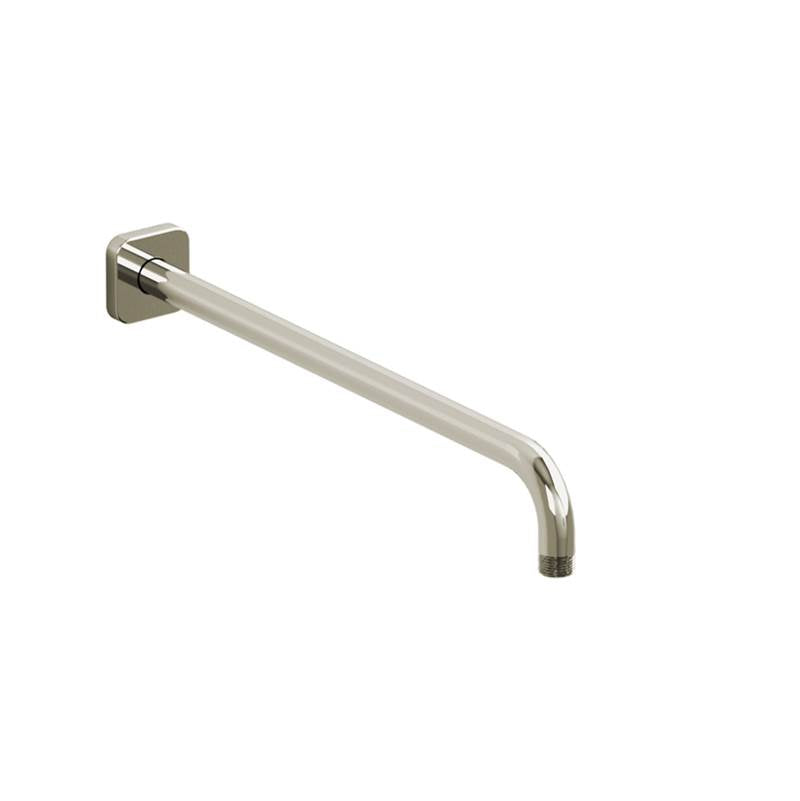 Riobel - 16'' Reach Wall Mount Shower Arm With Square Escutcheon - Polished Nickel