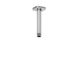 Riobel - 6'' Ceiling Mount Shower Arm With Square Escutcheon - Chrome