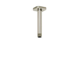Riobel - 6'' Ceiling Mount Shower Arm With Square Escutcheon - Polished Nickel