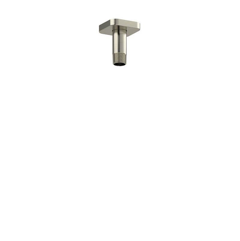 Riobel - 3'' Ceiling Mount Shower Arm With Square Escutcheon - Brushed Nickel