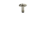 Riobel - 3'' Ceiling Mount Shower Arm With Square Escutcheon - Brushed Nickel