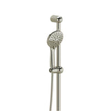 Riobel - Handshower Set With 32'' Slide Bar and 3-Function Handshower - Polished Nickel