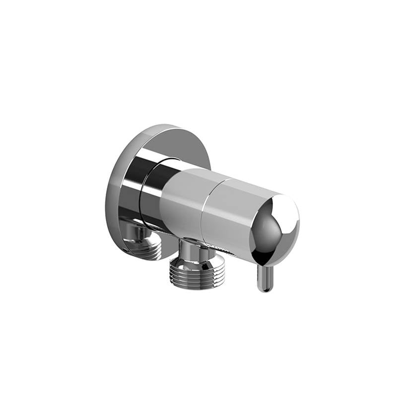 Riobel - Handshower Outlet With Integrated Volume Control - Polished Nickel