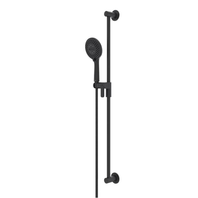 Riobel - Handshower Set With 36'' Slide Bar and 5-Function Handshower - Black