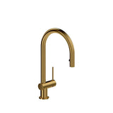 Riobel - AzureE Pull-Down Kitchen Faucet With Single Spray - Brushed Gold
