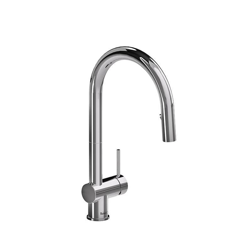 Riobel - AzureE Pull-Down Kitchen Faucet With C-Spout - Chrome