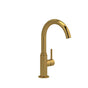 Riobel - AzureE Bar/Food Prep Kitchen Faucet With C-Spout - Brushed Gold