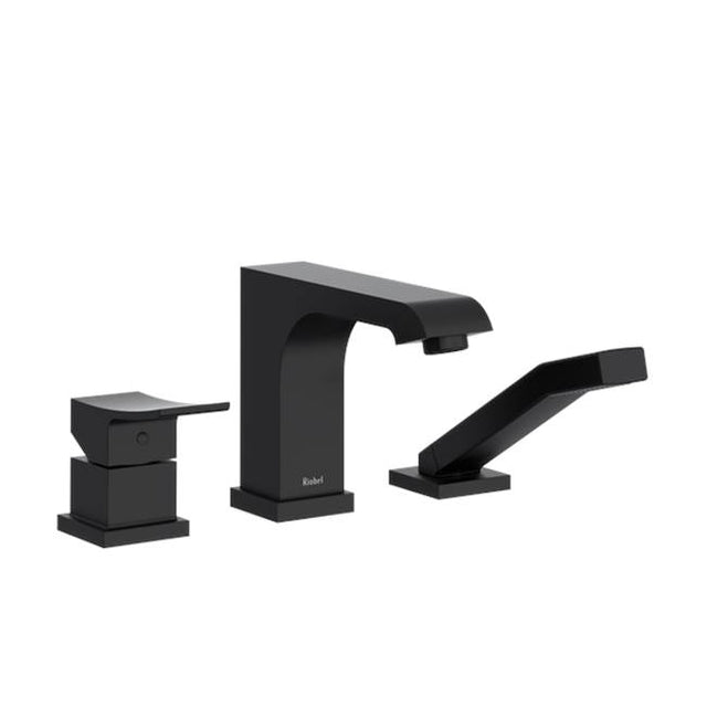 Riobel - ZendoE 3-Hole Deck Mount Tub Filler Trim - Black