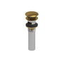 Riobel - Push Drain With Overflow - Brushed Gold