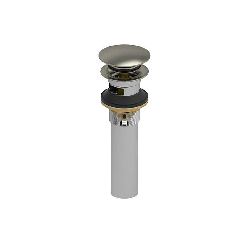 Riobel - Push Drain With Overflow - Brushed Nickel