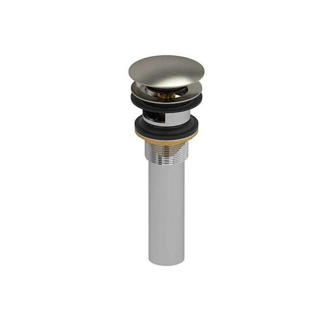 Riobel - Push Drain With Overflow - Brushed Nickel