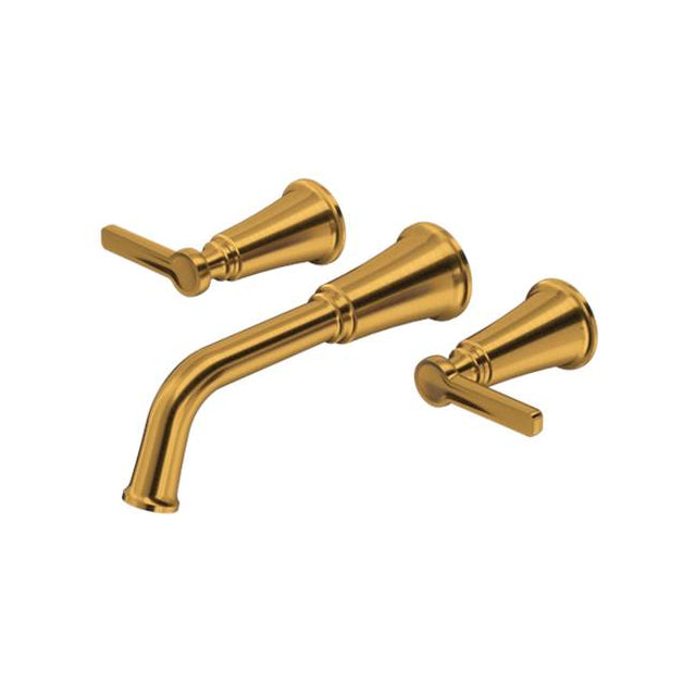 Riobel - MomentiE Wall Mount Tub Filler Trim - Brushed Gold