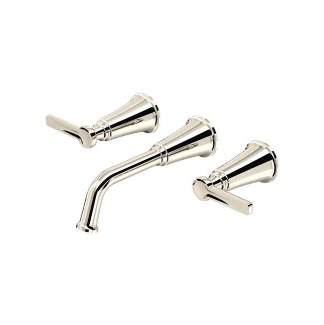 Riobel - MomentiE Wall Mount Lavatory Faucet Trim - Polished Nickel