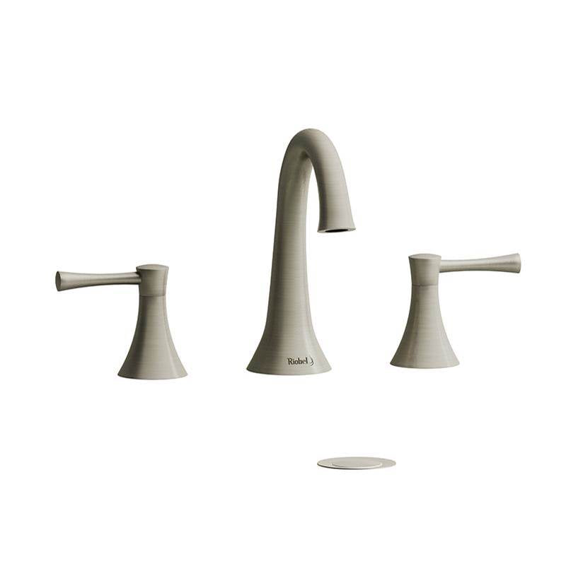 Riobel - Edge Widespread Lavatory Faucet - Brushed Nickel