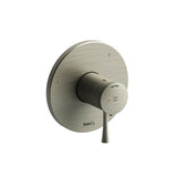 Riobel - Edge 1/2'' Therm & Pressure Balance Trim With 3 Functions - Brushed Nickel