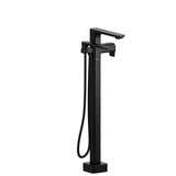Riobel - EquinoxE Single Hole Floor Mount Tub Filler Trim - Black