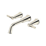Riobel - MomentiE Wall Mount Tub Filler Trim - Polished Nickel