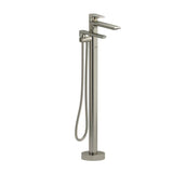 Riobel - FreskE Single Hole Floor Mount Tub Filler Trim - Brushed Nickel