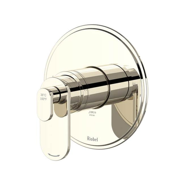 Riobel - ArcaE 1/2'' Therm & Pressure Balance Trim With 2 Functions - Polished Nickel