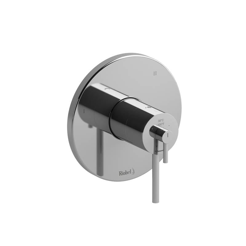 Riobel - GS 1/2'' Therm & Pressure Balance Trim With 5 Functions - Chrome