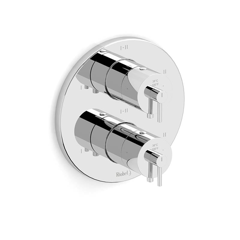 Riobel - GS 3/4'' Therm & Pressure Balance Trim With 6 Functions - Chrome