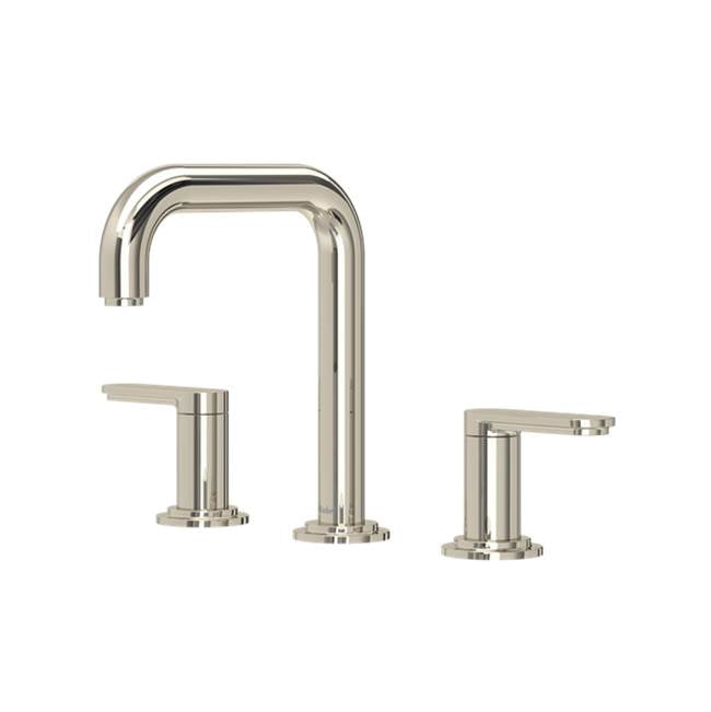 Riobel - ArcaE Widespread Lavatory Faucet With U-Spout - Polished Nickel