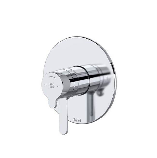 Riobel - NibiE 1/2'' Therm & Pressure Balance Trim With 2 Functions - Chrome