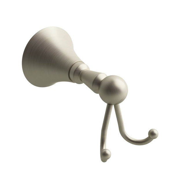 Riobel - HudsonE Double Robe Hook - Brushed Nickel