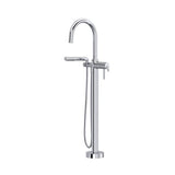 Riobel - AuthenticaE Thermostatic Single  Hole Floor Mount Tub Filler Trim - Chrome