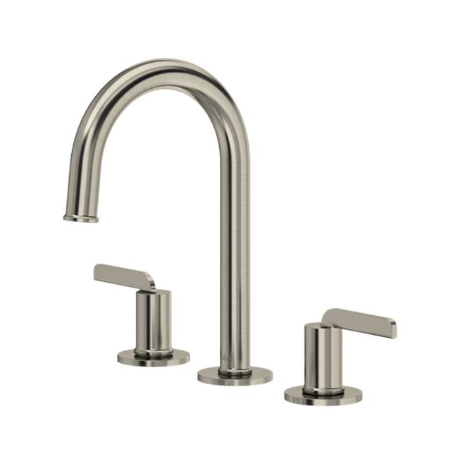 Riobel - AuthenticaE Widespread Lavatory Faucet With C-Spout - Brushed Nickel
