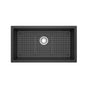 Riobel - FonsaE 33'' Quartz Single Bowl Undermount Kitchen Sink - Black