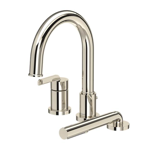Riobel - AuthenticaE 3-Hole Deck Mount Tub Filler Trim - Polished Nickel