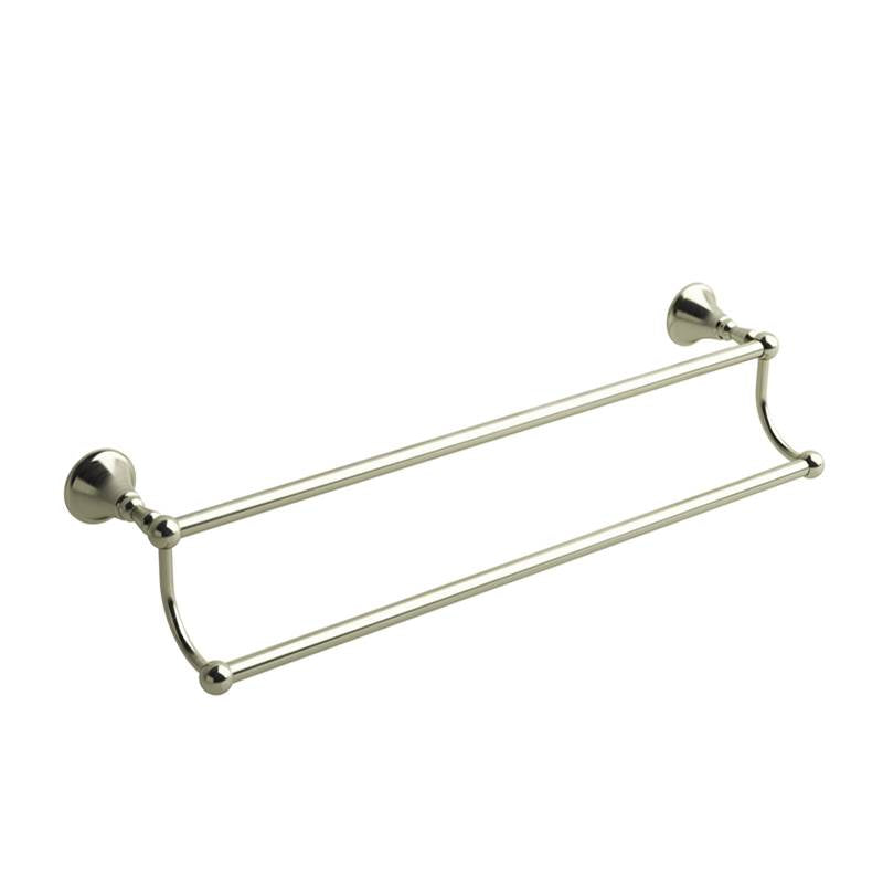 Riobel - MomentiE Double 24'' Towel Bar - Brushed Nickel