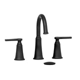 Riobel - MomentiE Widespread Lavatory Faucet With C-Spout - Black