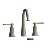 Riobel - MomentiE Widespread Lavatory Faucet With C-Spout - Brushed Nickel