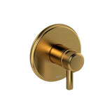 Riobel - MomentiE 1/2'' Therm & Pressure Balance Trim With 3 Functions - Brushed Gold